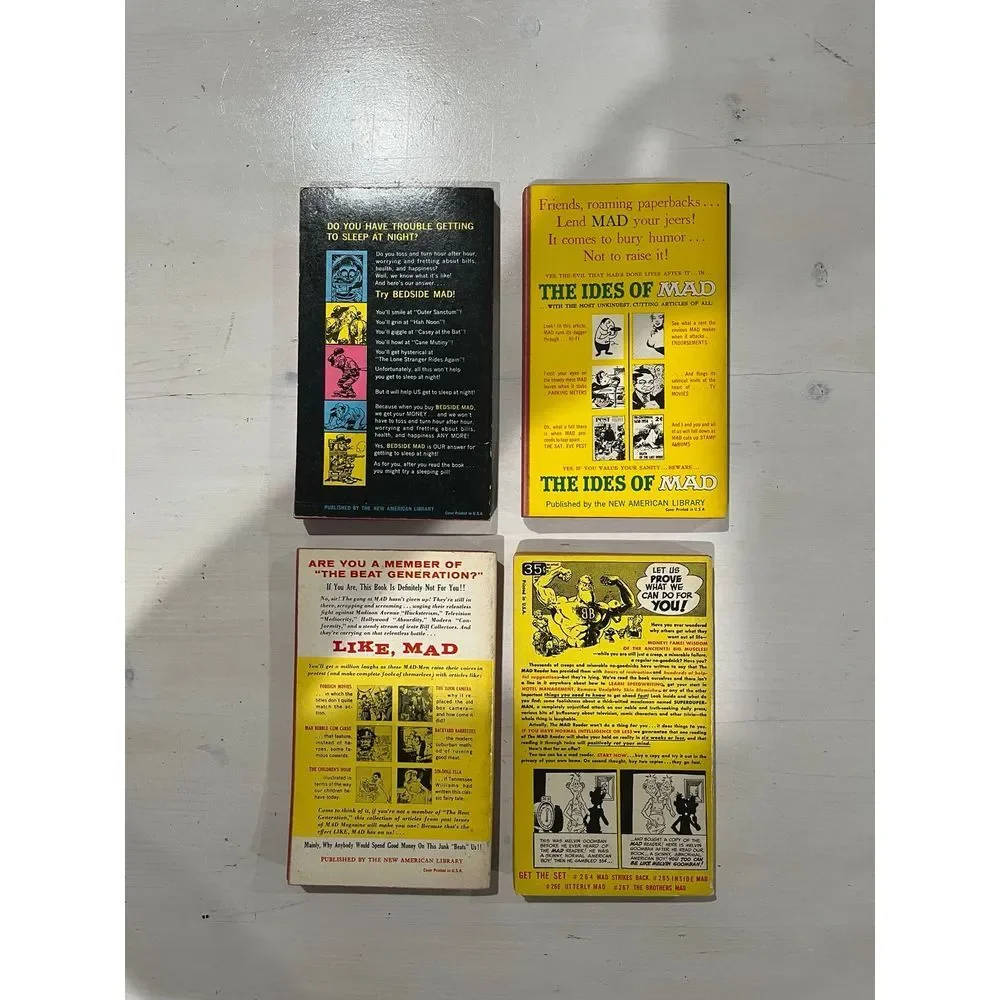 Vintage Mad magazine books‎ & funny plaques